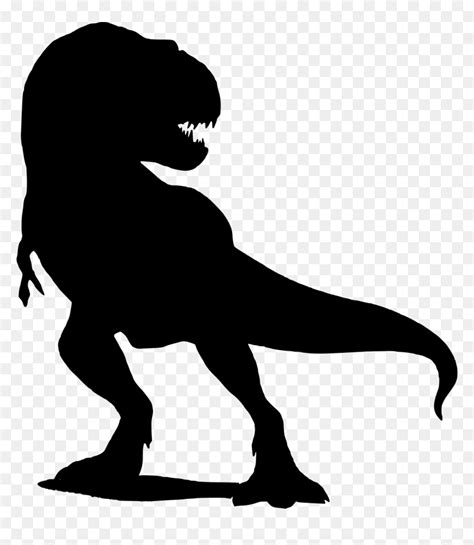 T Rex Dinosaur Silhouette, HD Png Download - vhv