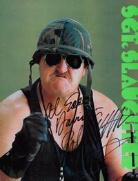 The Wrestling Fanatic - Autograph (Sgt. Slaughter)