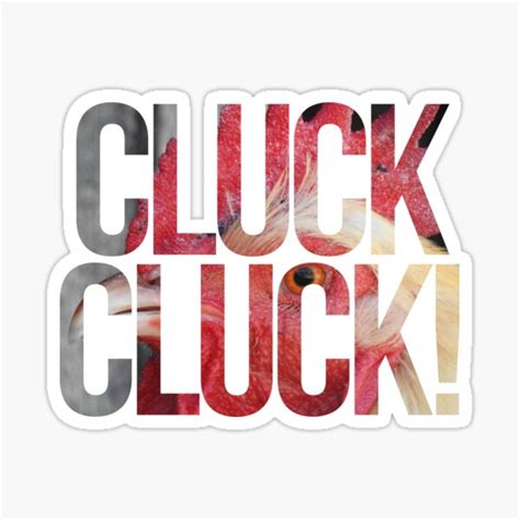 "Cluck Cluck! Cool Chicken Print" Sticker by KJCasey1982 | Redbubble