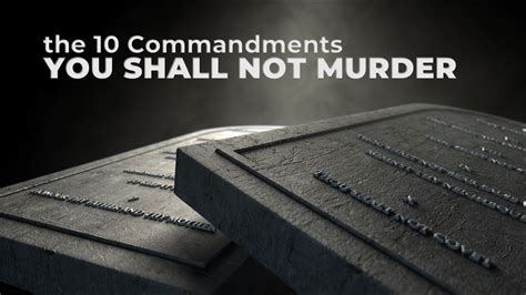 The Ten Commandments: You Shall Not Murder - YouTube