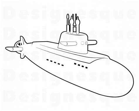 Submarine clipart submarine outline, Submarine submarine outline Transparent FREE for download ...