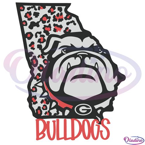 Georgia State Bulldogs With Leopard SVG Digital File, Georgia Bulldogs