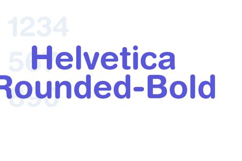 Helvetica Rounded-Bold - Font Free Download