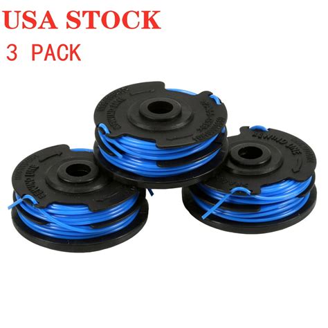 0.065-Inch Dual Line String Trimmer Replacement Spool 3-Pack for Ryobi ...