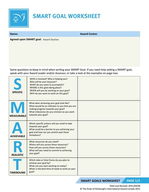 Printable Editable Smart Goals Template Printable Templates Free – NBKomputer