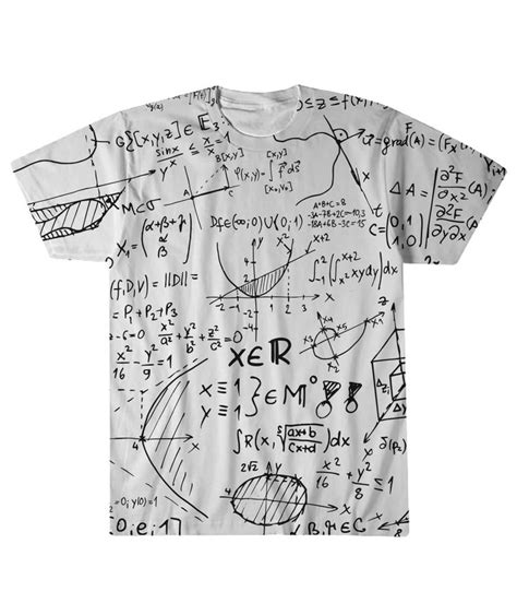 Mathematics Full Print T shirt | Print t shirt, Men shirt style, Mens tshirts