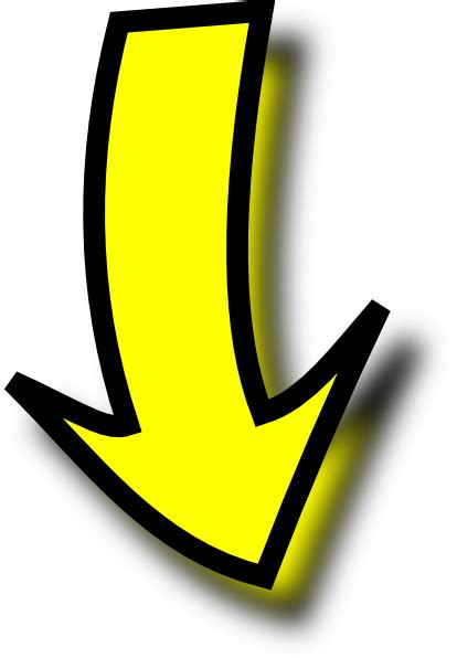 Yellow Arrow Clip Art at Clker.com - vector clip art online, royalty free & public domain