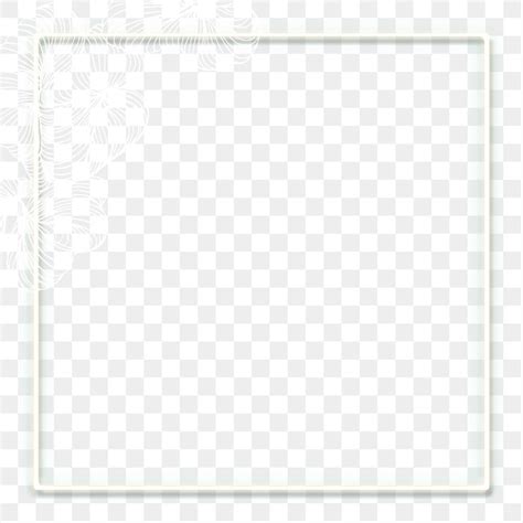 Bright white square frame transparent | Premium PNG - rawpixel