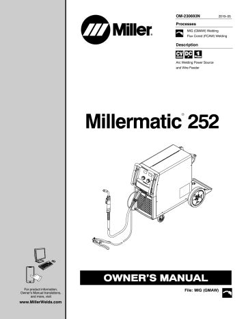 Miller MILLERMATIC 252 User manual | Manualzz