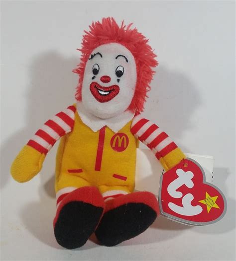 2009 Ty Beanie Baby Ronald McDonald Toy Character Stuffed Plush ...