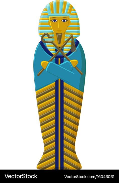 Tomb of the pharaoh of ancient egypt Royalty Free Vector