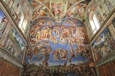 Michelangelo fresco in the The Sistine Chapel, Vatican — Stock Photo © ilfede #12080565