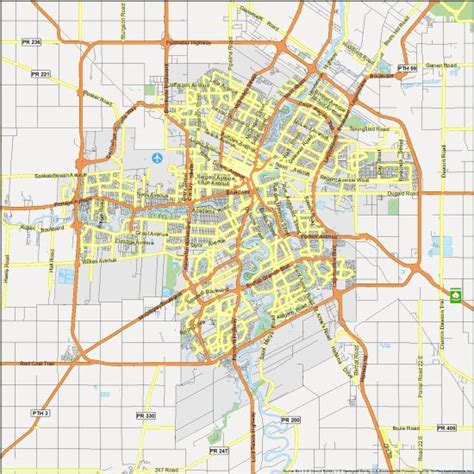 Map of Winnipeg, Manitoba - GIS Geography