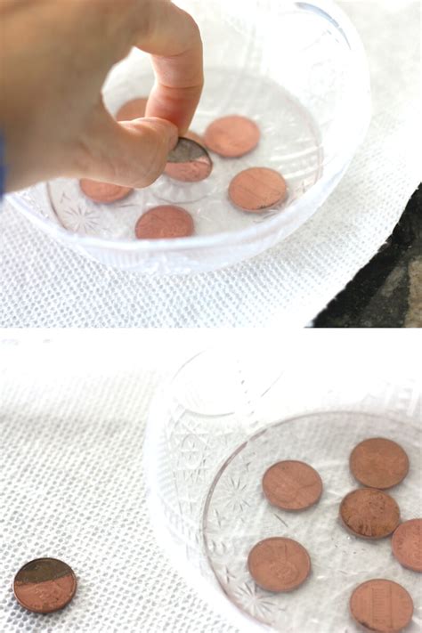 Green Pennies Experiment - Little Bins for Little Hands