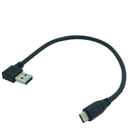 90 degree Right Angle USB 3.0 (Type A) Male to USB3.1 (Type C)Male USB ...