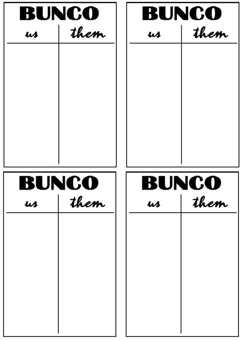 Bunco Printables | mrshlovesjesus