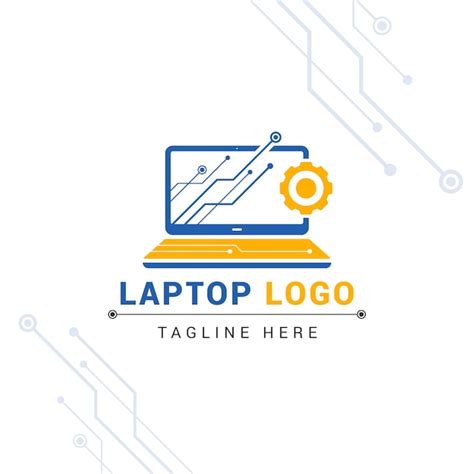 Free Vector | Flat design computer logo template