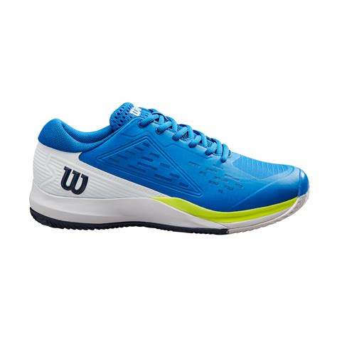 Wilson Pro Rush Ace Clay Tennis Shoes (Mens) - Lapis Blue/White/Yellow – stringsports.co.uk
