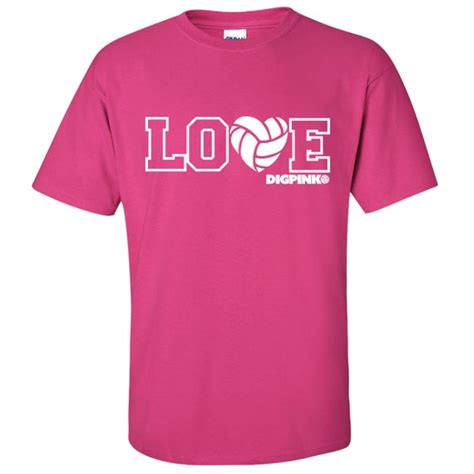 T-Shirt Volleyball Love by Dig Pink® Side-Out Foundation | Etsy