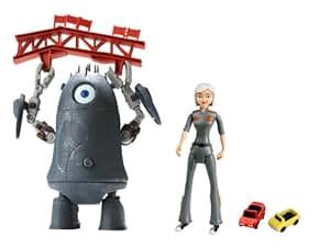 Vivid Imaginations Monsters vs Aliens Mini Figure Play Set Quantonium Miner Robot & Ginormica ...