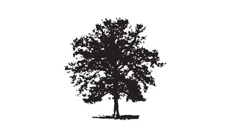 logo design of tree vector illustration black and white 6298394 Vector Art at Vecteezy