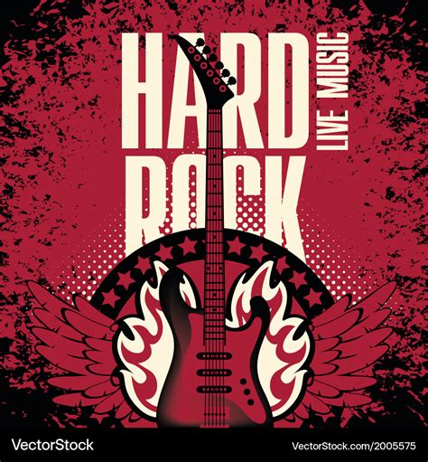 Hard rock music Royalty Free Vector Image - VectorStock