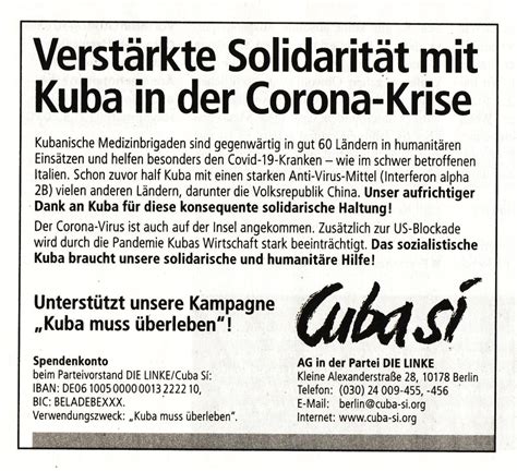 Hilfe für Kuba in unserer Krise (2) | Amore e rabbia