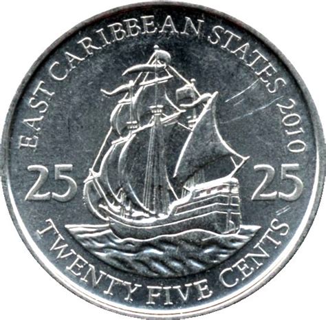 Eastern Caribbean States 25 Cents - Foreign Currency