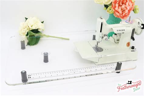 Sew Steady CLEAR Table Extension for WHITE Singer Featherweight 221K7 – The Singer Featherweight ...