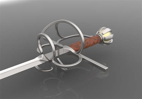 3D file Swept Hilt Rapier (like a Spanish Rapier)・3D printer model to download・Cults