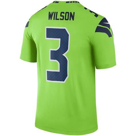 Men's Nike Russell Wilson Green Seattle Seahawks Color Rush Legend ...