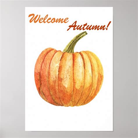 Quote autumn poster | Zazzle