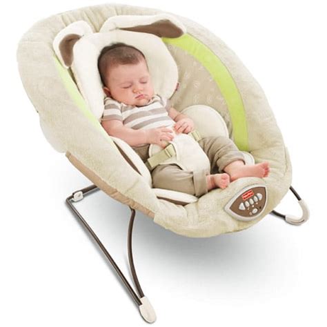 Fisher-Price My Little Snugabunny Bouncer Baby Gear Vibrating Chair ...