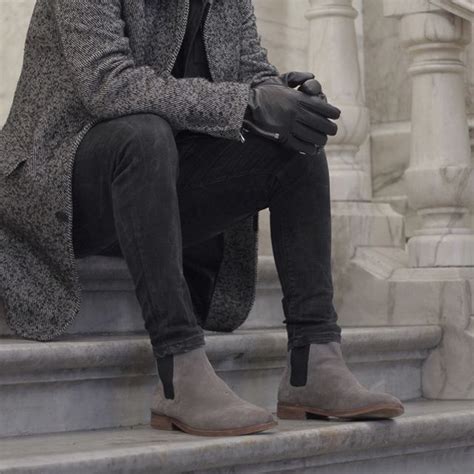 light grey chelsea boots mens - Amazing Time Cyberzine Portrait Gallery