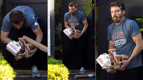 Ben Affleck Juggling Dunkin' Donuts Order: Image Gallery (Sorted by ...