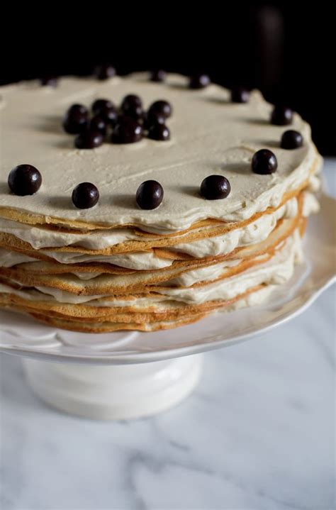 Coffee Mille Crepe Cake - Pilar's Chilean Food & Garden