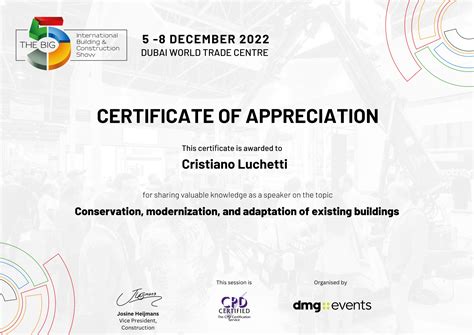 EVERYTHING ARCHITECTURE CERTIFICATE OF APPRECIATION — CRISTIANO LUCHETTI