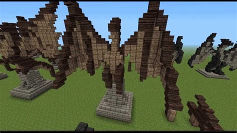 Minecraft Dragon Statues - YouTube