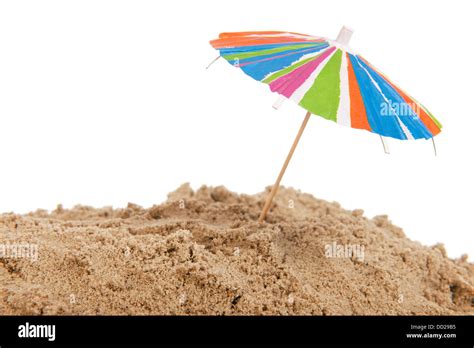 Colorful parasol at the beach Stock Photo - Alamy