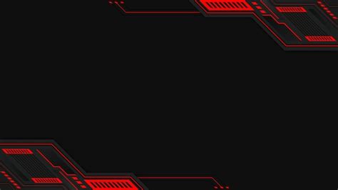 Premium Vector | Abstract red and black futuristic gaming background in livestream panel