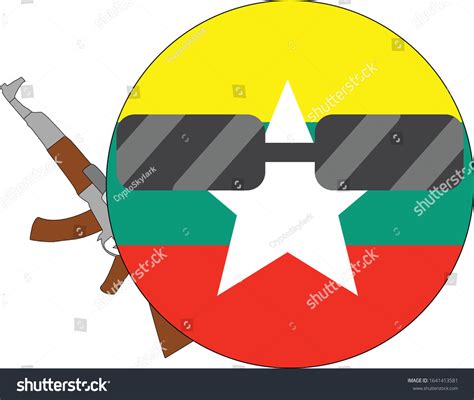 Bangkok Thailand 30012020 Cool Myanmar Flag Stock Vector (Royalty Free ...