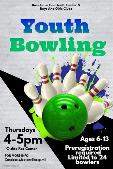 Copy of Bowling Tournament Poster | USCG Base Cape Cod MWR