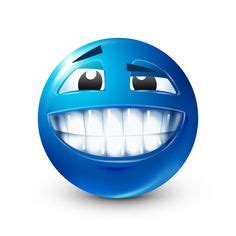 Nerdy Blue Smiley With Overbite and Glasses - Free 3D Clipart ...