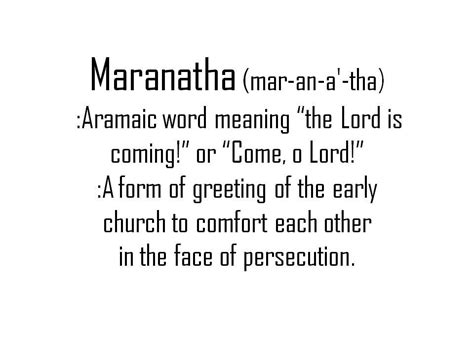 Maranatha! My Happy Place, Happy Places, In Christ Alone, Word Meaning, Persecution, Christian ...