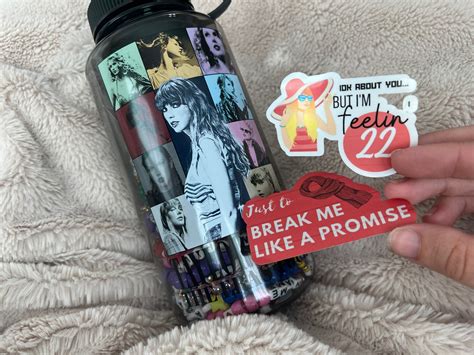 Taylor Swift Inspired Water Bottle Stickers - Etsy