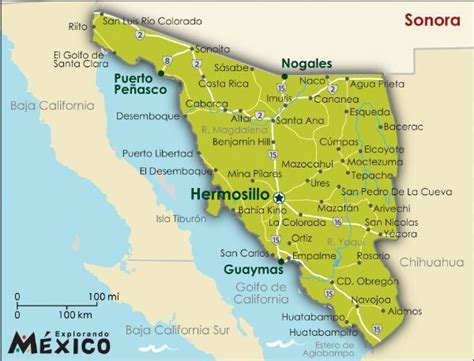 full-sonora_l | Mexico map, Sonora mexico, Sonora