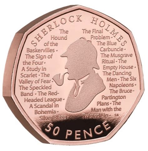 Sherlock Holmes 50p Coin Mintage Release Date Value UK Coins