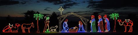 Large Nativity Scene - Northern Lights Display | Banners, Flags ...