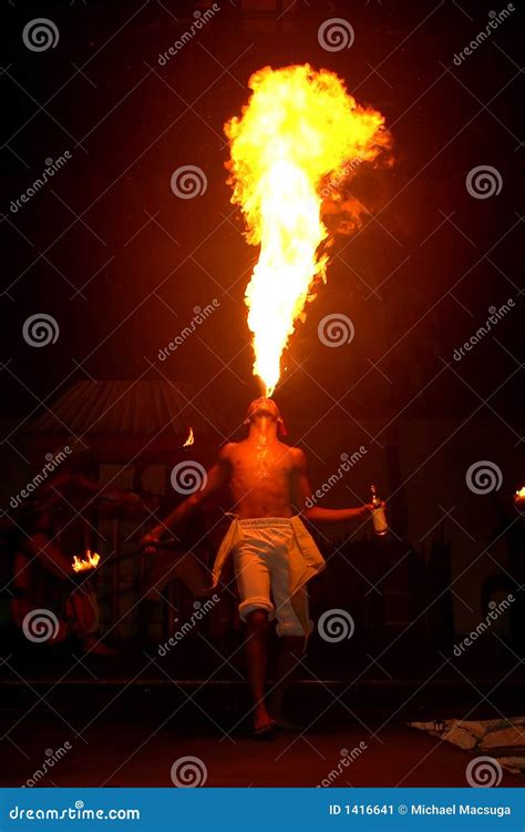 Fire Breather stock image. Image of torch, entertainment - 1416641