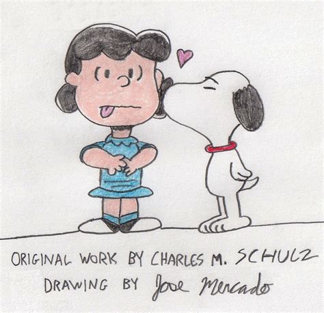 Snoopy kisses Lucy by josemercado08 on DeviantArt